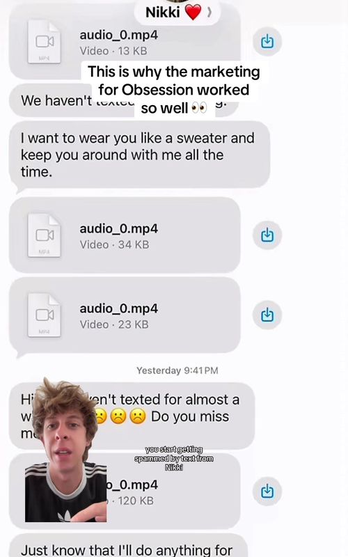 This is why the marketing for Obsession worked so well - TikTok hook example