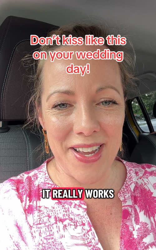 Don't kiss like this on your wedding day! - TikTok hook example