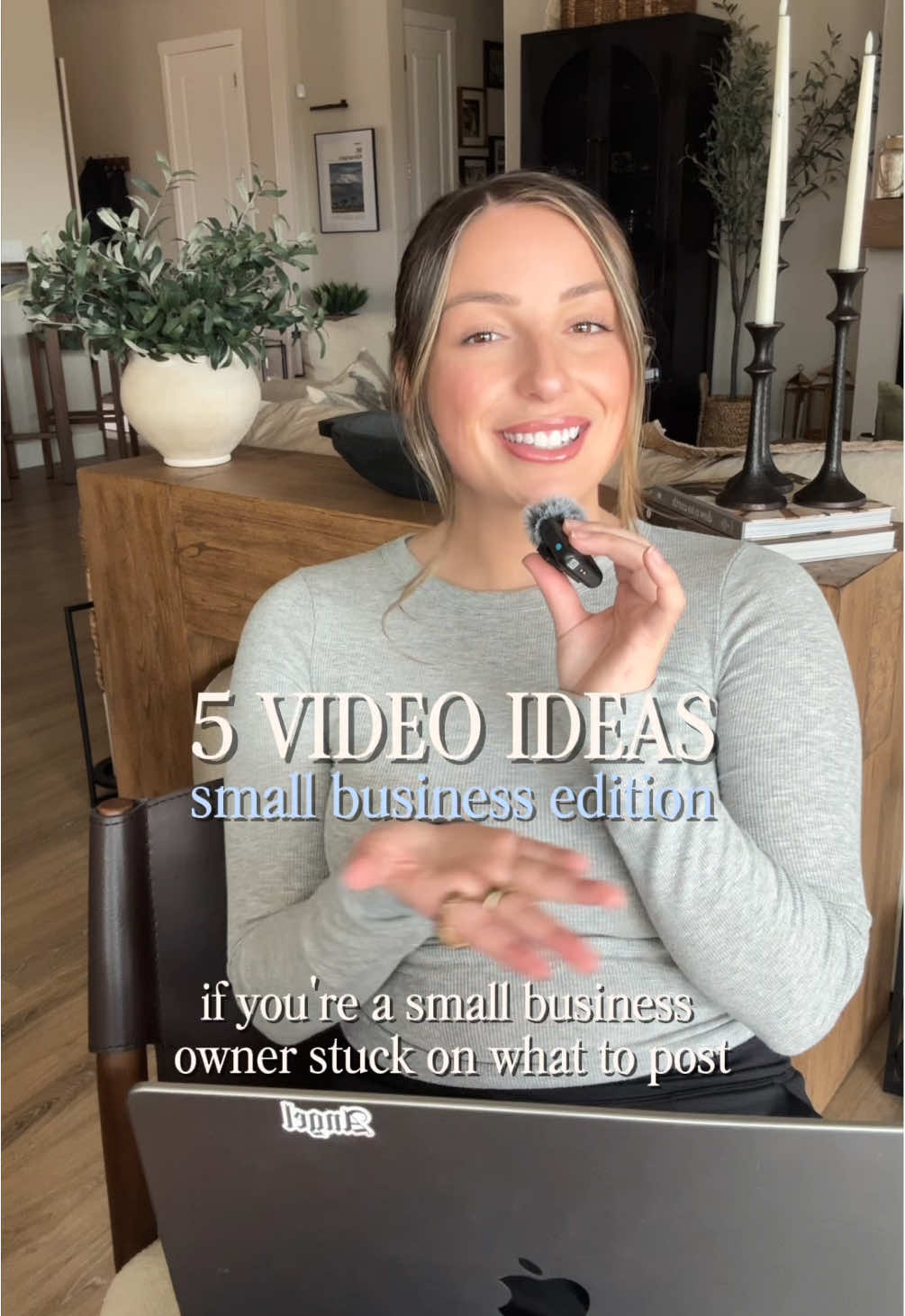 If you're a small business owner stuck on what to post, steal these five videos. - TikTok hook example