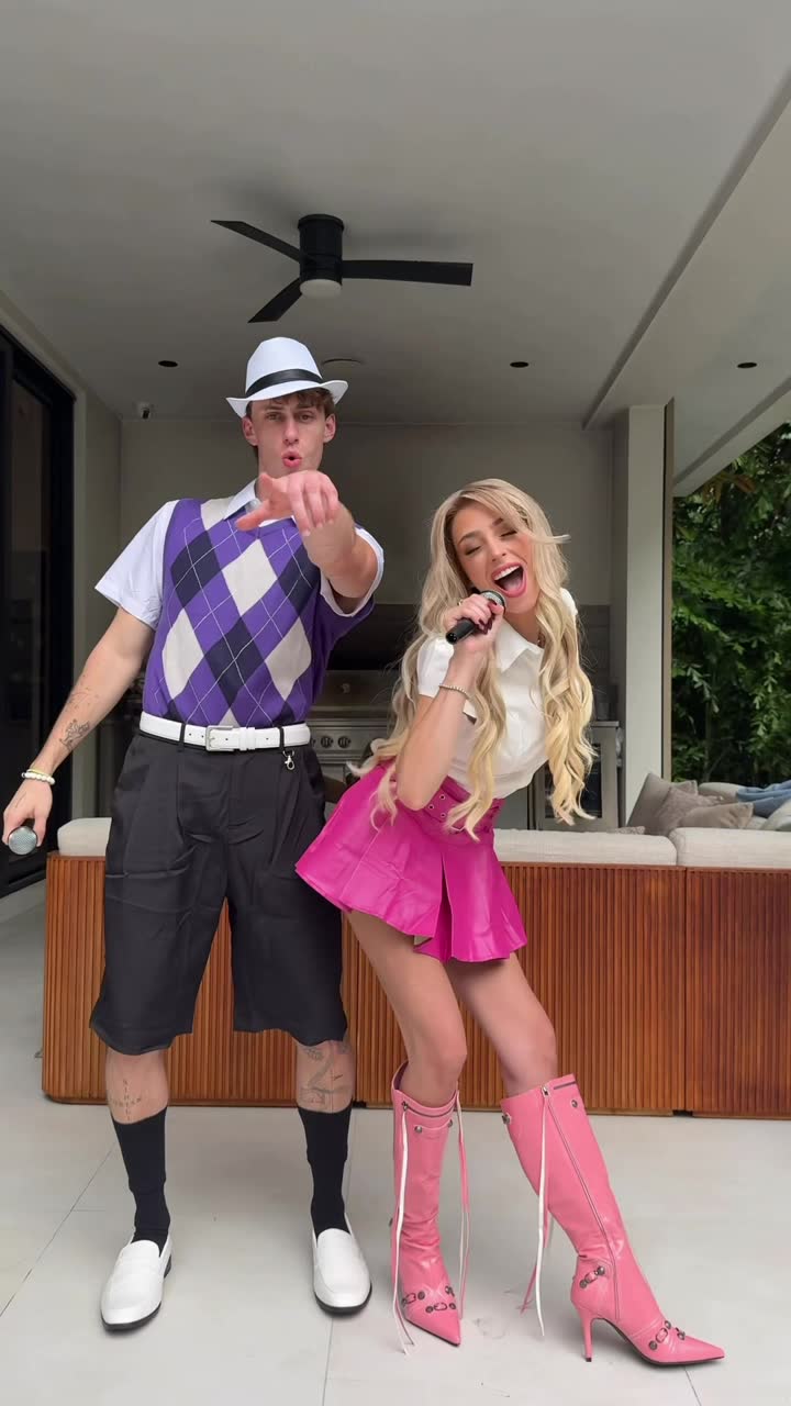 Halloween costume loading reveal TikTok trend example by @camilla