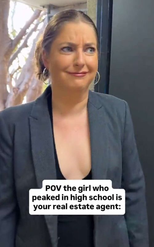 POV: the girl who peaked in high school is your real estate agent - TikTok hook example