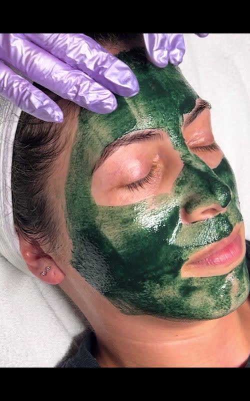 Let's do Green Sea Peel on my client. - TikTok hook example