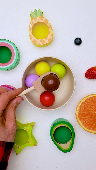 Learn Color & Fruits Sorting Game for Toddlers #kidseducationvideo