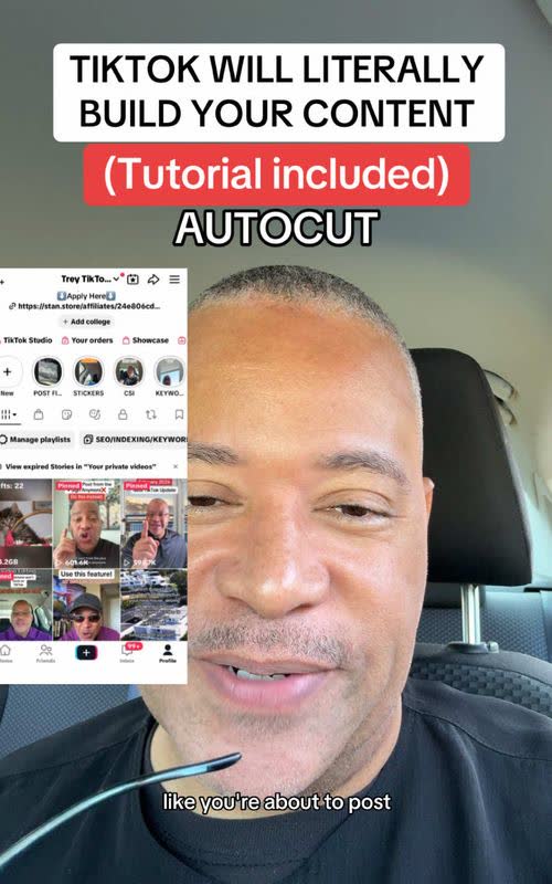 You're not going to believe me when I say this, but TikTok will literally build your content for you. - TikTok hook example