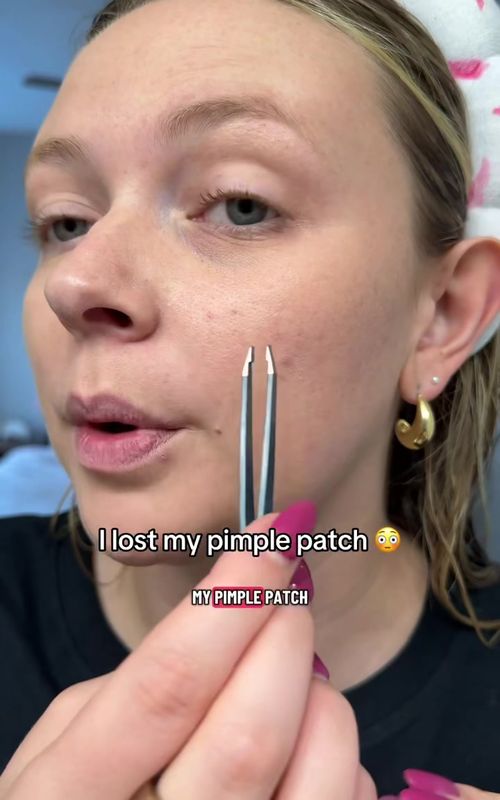 I literally lost my pimple patch underneath my makeup. - TikTok hook example