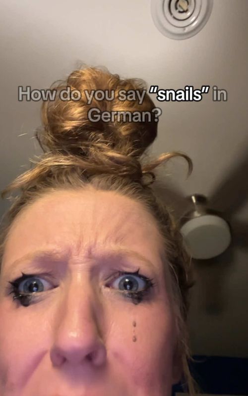 How do you say “snails” in German? - TikTok hook example