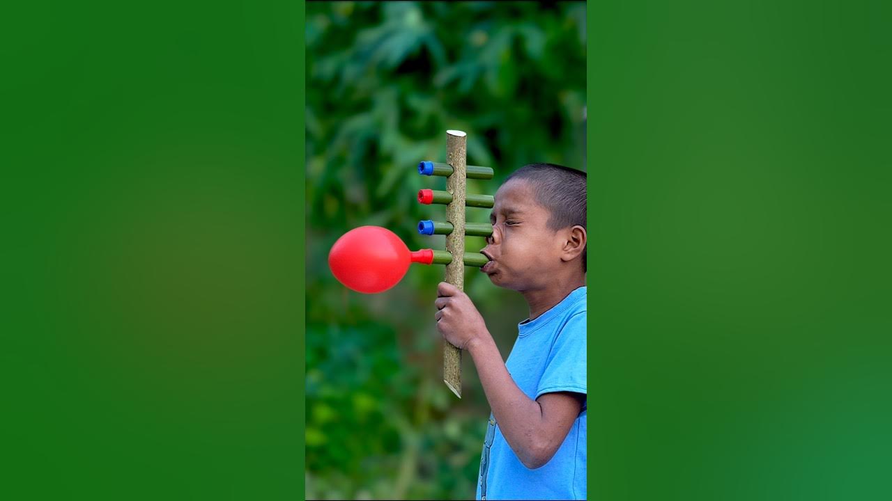 DIY Wooden Creations with Colourful Balloons Toys #ideas #shorts