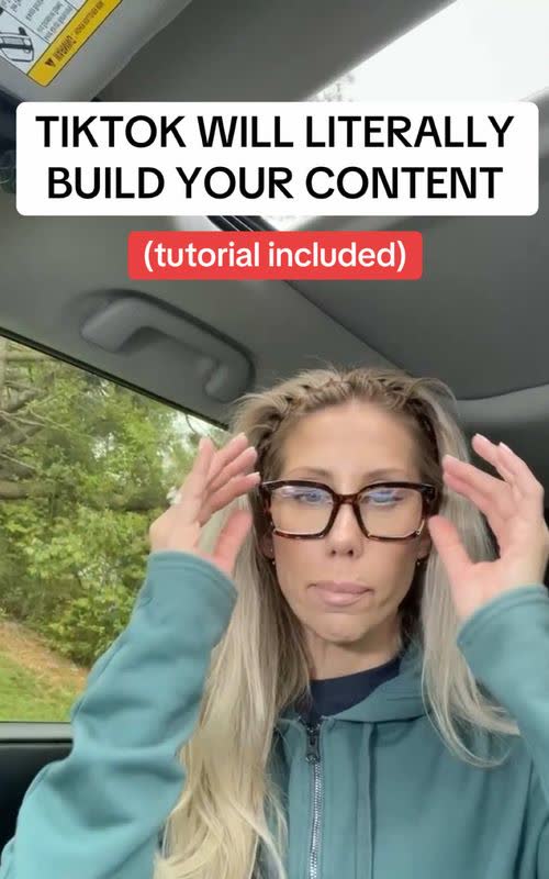 TIKTOK WILL LITERALLY BUILD YOUR CONTENT (tutorial included) - TikTok hook example