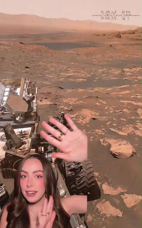 NASA recently released this image from the surface of Mars, and it doesn't look great. - TikTok hook example