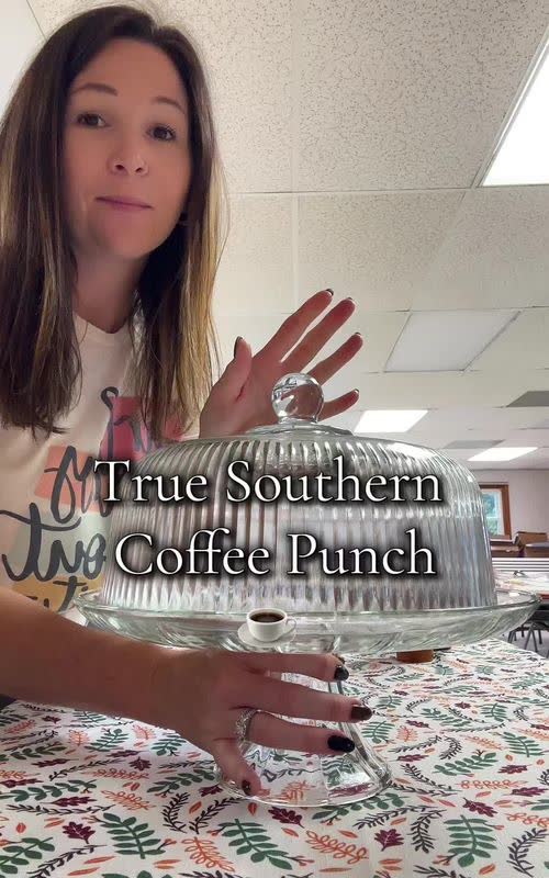 Apparently, coffee punch is a southern staple that I never knew about. - TikTok hook example