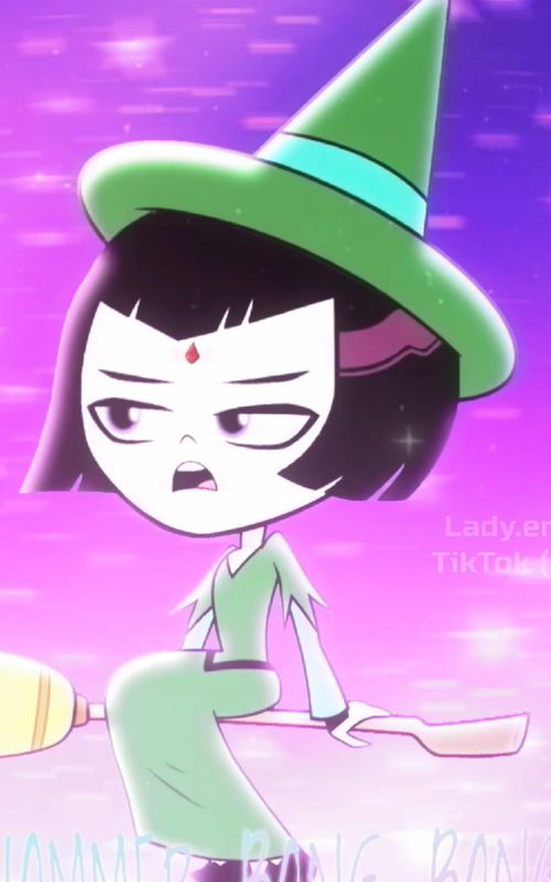 Ramalama Bang Bang witch animation TikTok trend example by @lady.emily7