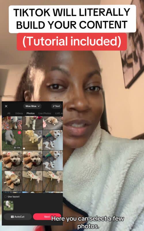 You're not gonna believe me when I say this, but TikTok will literally build your content for you. - TikTok hook example