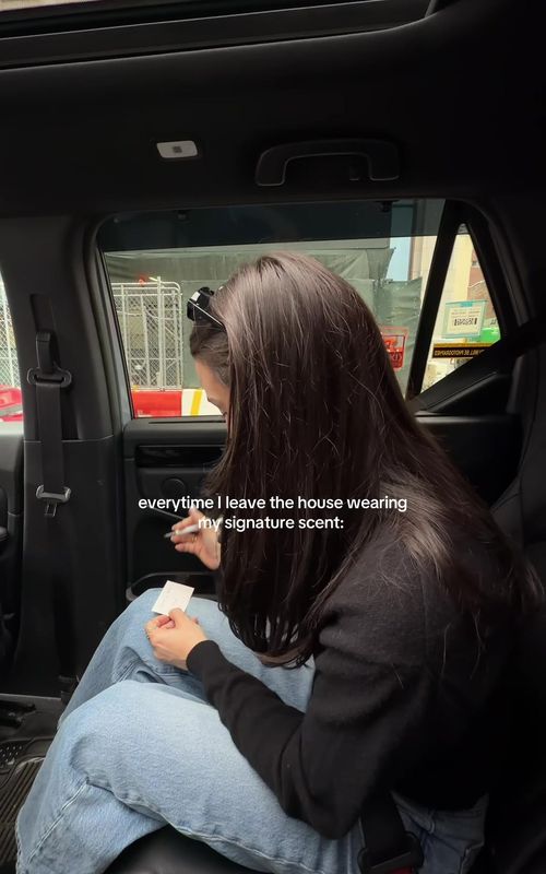 everytime I leave the house wearing my signature scent: - TikTok hook example