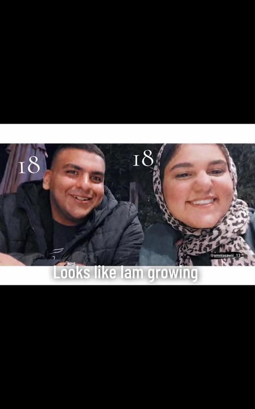 Growing up beside you TikTok trend example by @omniasawiiii