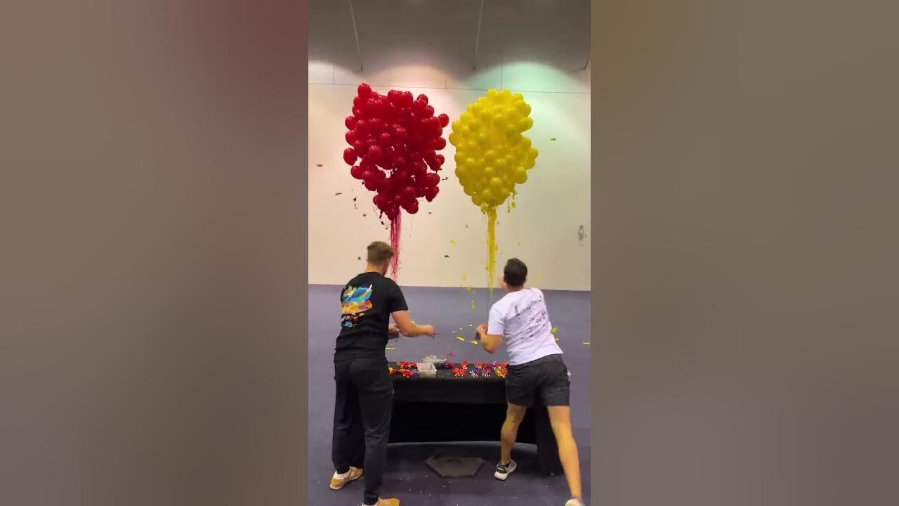 Our MOST INTENSE Balloon Popping Race!!