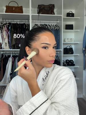 Makeup loading percentage transition TikTok trend example by @itsaishamian