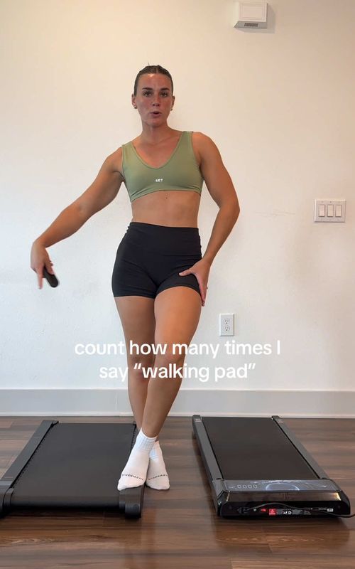 count how many times I say "walking pad" - TikTok hook example