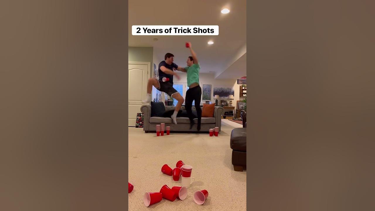 Three years later and we leased our first studio space to continue filming our trick shot videos!!