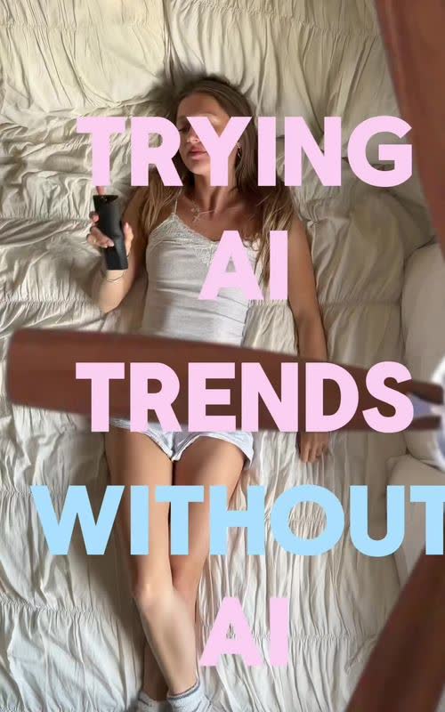 Ceiling fan outfit transition TikTok trend example by @lottsjsworld