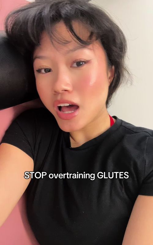 This is what happens when you over train your glutes and your butt becomes too fat for your body. - TikTok hook example